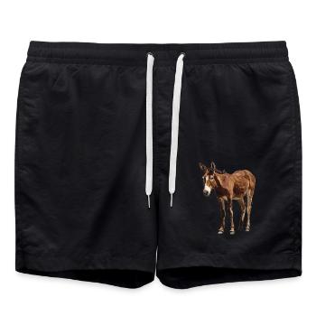 Maultiere Maultier - Badeshorts - Schwarz - Vorne - AI Model Male 185 light (185cm)