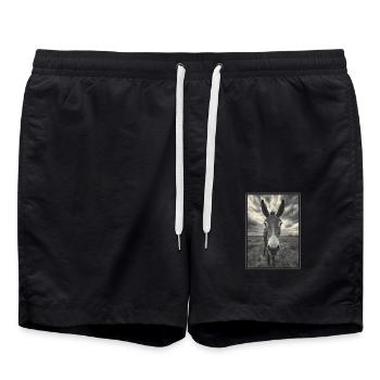 Maultiere Maultier - Badeshorts - Schwarz - Vorne - AI Model Male 185 light (185cm)