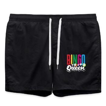 Bingo Queen Player Colorful - Swim Trunks - black - Front - AI Model Male 185 light (185cm)