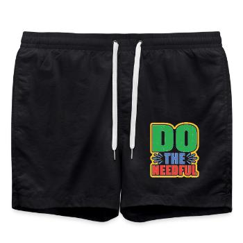 Do The Needful - Badeshorts - Schwarz - Vorne - AI Model Male 185 light (185cm)