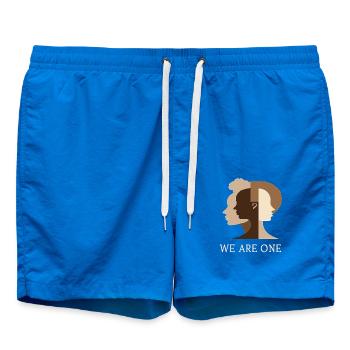 Nous sommes un Diversité Égalité Tolérance - Short de bain - cobalt blue - Devant