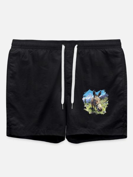Donkey Esel - Badeshorts - Schwarz