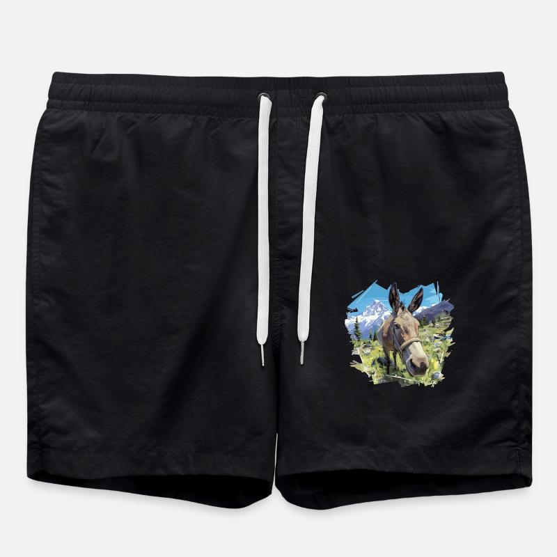 Donkey Esel - Badeshorts - Schwarz