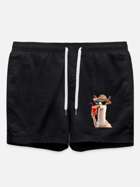 Lama - Badeshorts - Schwarz