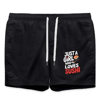 Sushi - Badeshorts - Schwarz - Vorne - AI Model Male 185 light (185cm)