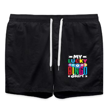 Bingo My Lucky Charm Player - Swim Trunks - black - Front - AI Model Male 185 light (185cm)