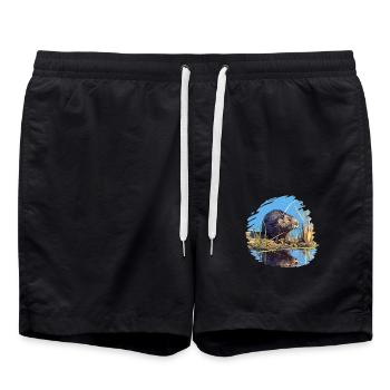 Muskrats Muskrat - Swim Trunks - black - Front - AI Model Male 185 light (185cm)