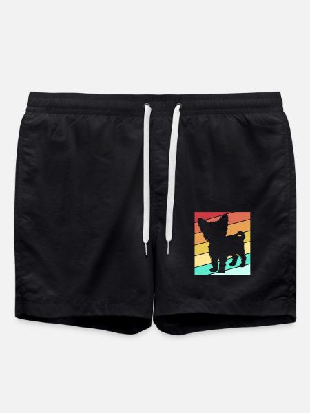 Yorkshire Terrier - Swim Trunks - black