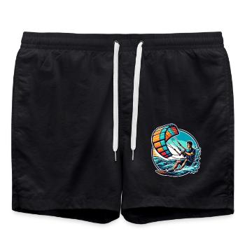 Kitesurfeur Kiteboard Kitesurf Kitesurf - Short de bain - noir - Devant - AI Model Male 185 light (185cm)