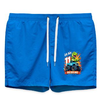 Dinosaure 11e anniversaire Monster Truck - Short de bain - cobalt blue - Devant