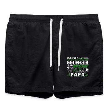 Bouncer Papa - Swim Trunks - black - Front - AI Model Male 185 light (185cm)