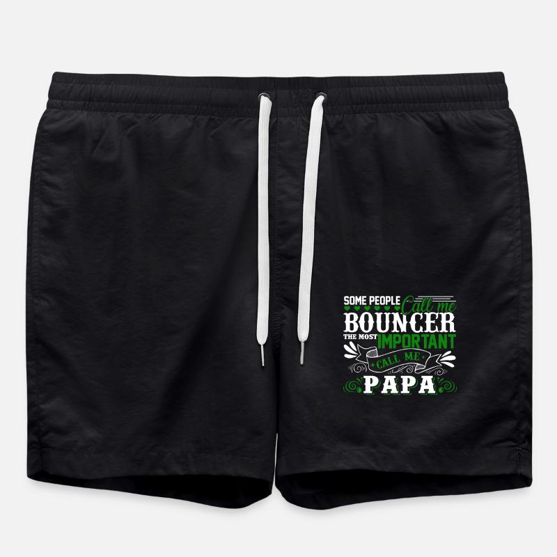 Bouncer Papa - Swim Trunks - black