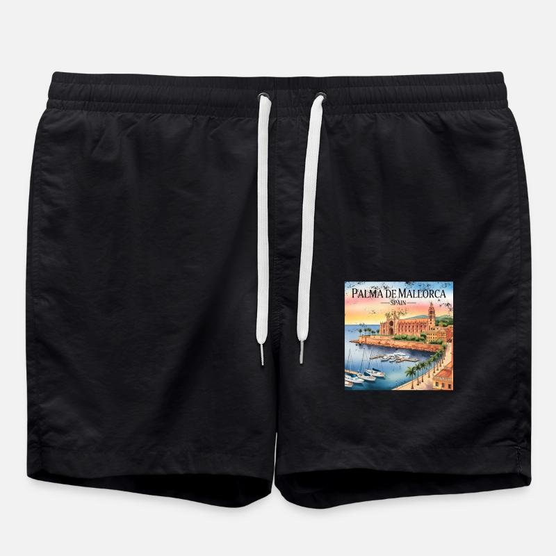Palma de Mallorca - Swim Trunks - black