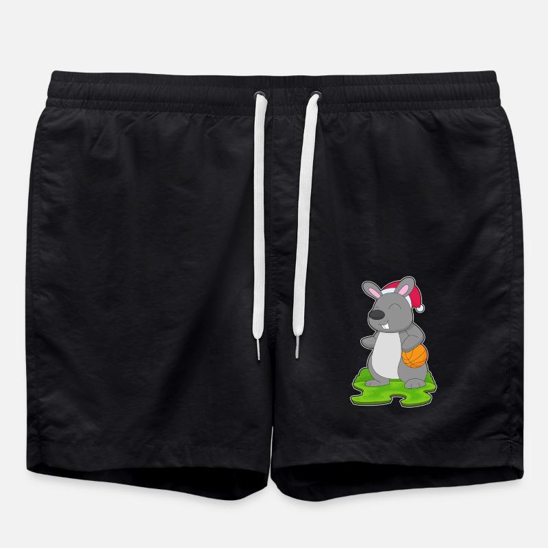 Basket-ball de Noël Bunny - Short de bain - noir