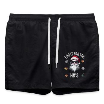 weihnachten aller Zeichenfläche 1 - Badeshorts - Schwarz - Vorne - AI Model Male 185 light (185cm)