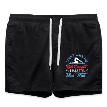 Gymnastik Training Fitness Gym - Badeshorts - Schwarz - Vorne - AI Model Male 185 light (185cm)