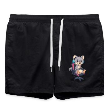 Wiesel - Badeshorts - Schwarz - Vorne - AI Model Male 185 light (185cm)