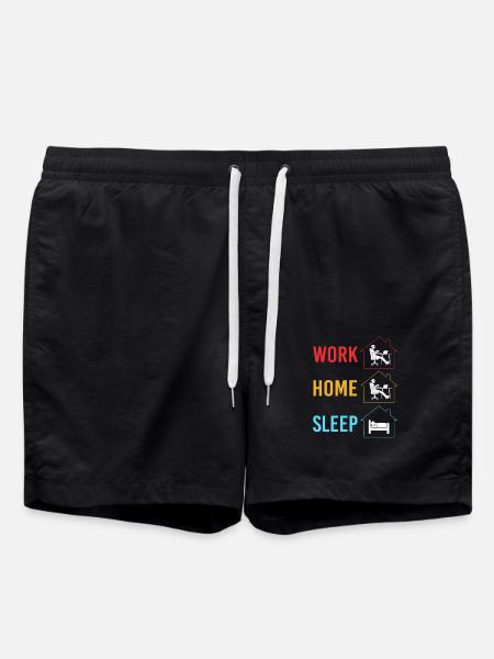 Remote home office - Swim Trunks - black