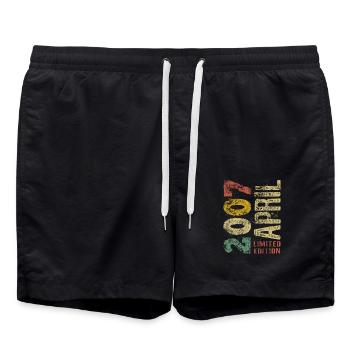 Édition limitée Avril 2007 Cadeau d’anniversaire - Short de bain - noir - Devant - AI Model Male 185 light (185cm)
