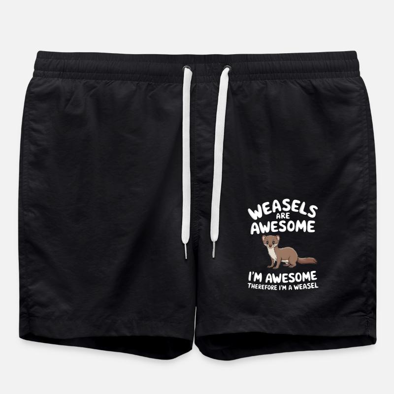 Wiesel - Badeshorts - Schwarz