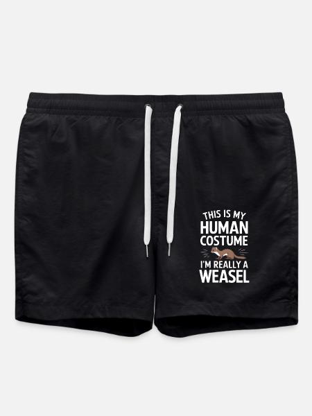 Wiesel - Badeshorts - Schwarz