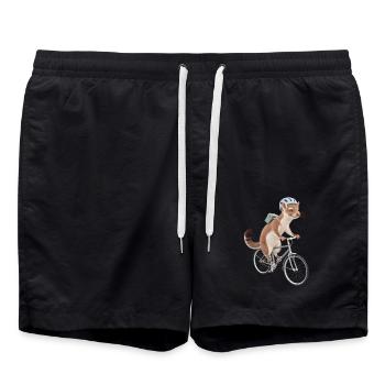 Wiesel - Badeshorts - Schwarz - Vorne - AI Model Male 185 light (185cm)