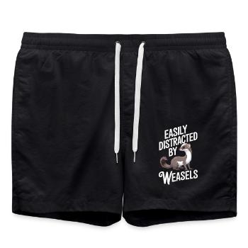 Wiesel - Badeshorts - Schwarz - Vorne - AI Model Male 185 light (185cm)