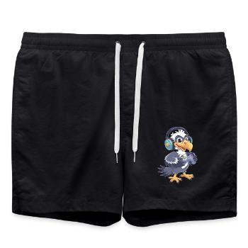Geier - Badeshorts - Schwarz - Vorne - AI Model Male 185 light (185cm)