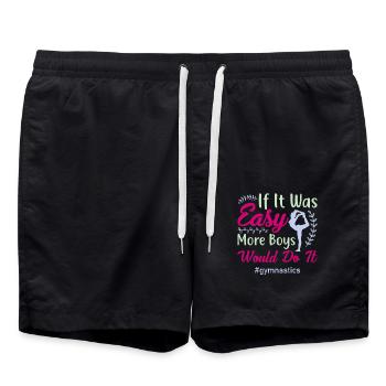 Gymnastik Training Fitness Gym - Badeshorts - Schwarz - Vorne - AI Model Male 185 light (185cm)