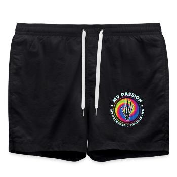 Orthopedic Surgeon My Passion My Physical Therapy - Swim Trunks - black - Front - AI Model Male 185 light (185cm)