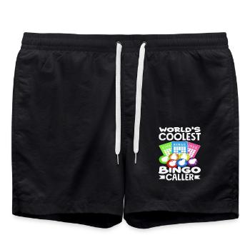 Coolest Bingo Player for Bingo Fans - Swim Trunks - black - Front - AI Model Male 185 light (185cm)