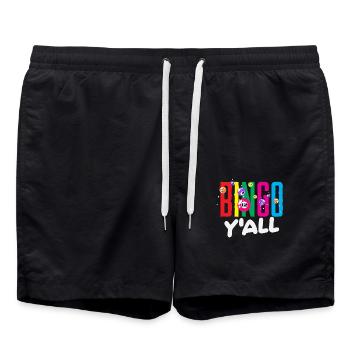 Bingo Player Y'All for Enthusiasts - Swim Trunks - black - Front - AI Model Male 185 light (185cm)