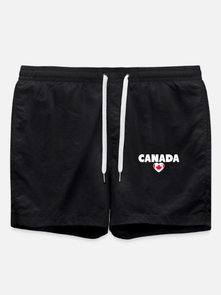 Canada Canada Drapeau canadien - Short de bain - noir