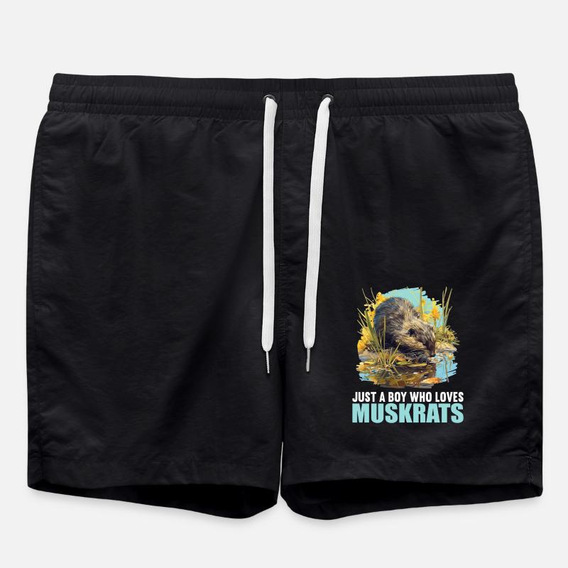 Bisamratten Bisamratte - Badeshorts - Schwarz