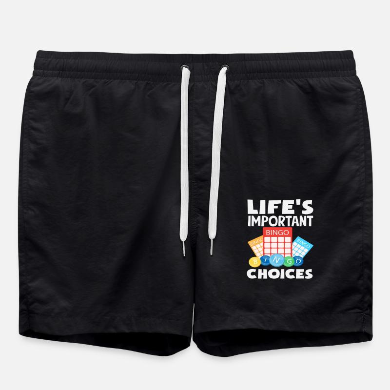 Bingo Player Vital Decisions - Swim Trunks - black