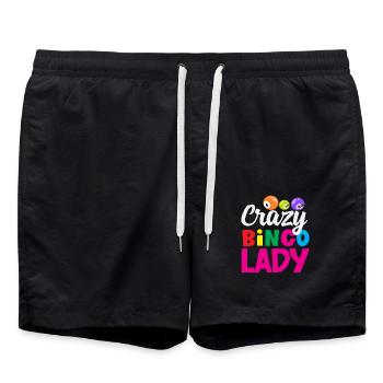 Crazy Bingo Lady Bingo Joueurs de bingo - Short de bain - noir - Devant - AI Model Male 185 light (185cm)