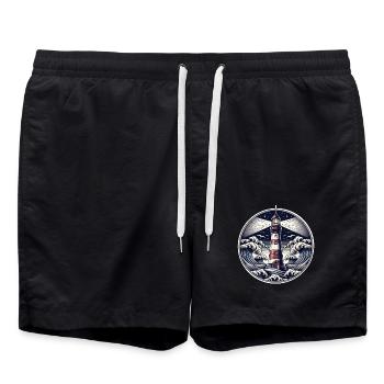 Phare - Short de bain - noir - Devant - AI Model Male 185 light (185cm)
