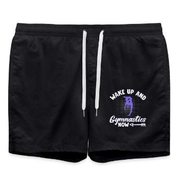 Gymnastik Training Fitness Gym - Badeshorts - Schwarz - Vorne - AI Model Male 185 light (185cm)