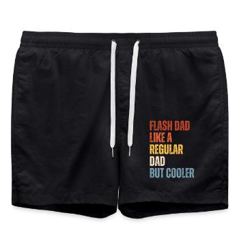 Bloc Flash Papa Boulderer - Short de bain - noir - Devant - AI Model Male 185 light (185cm)