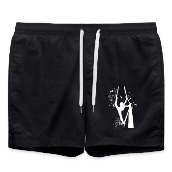 Tissu vertical acrobaties aériennes soie aérienne - Short de bain - noir - Devant - AI Model Male 185 light (185cm)