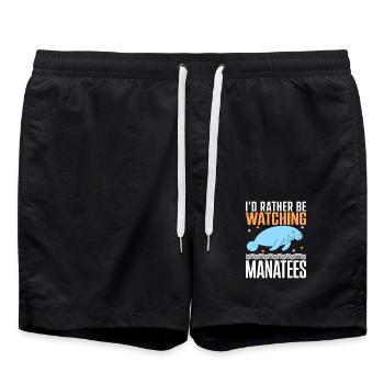 Manatee - Swim Trunks - black - Front - AI Model Male 185 light (185cm)