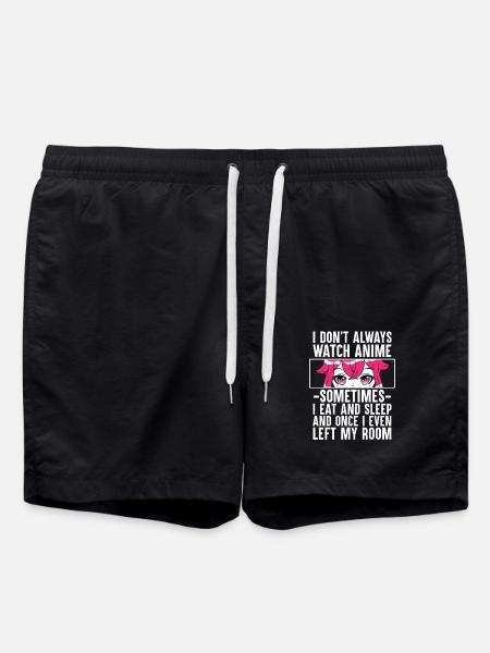 Anime Cosplay - Badeshorts - Schwarz