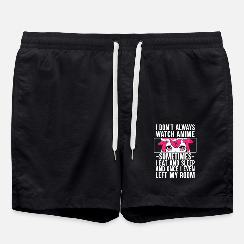 Anime Cosplay - Badeshorts - Schwarz