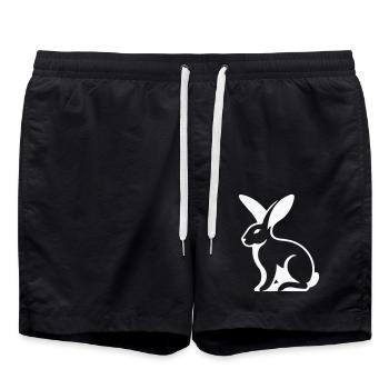 Lapin Lapin - Short de bain - noir - Devant - AI Model Male 185 light (185cm)