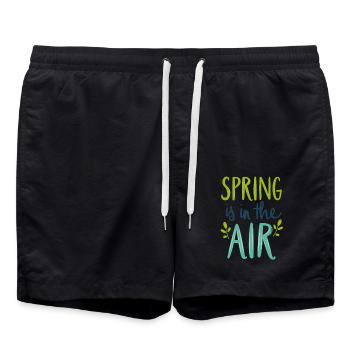Le printemps est dans l’air - Short de bain - noir - Devant - AI Model Male 185 light (185cm)