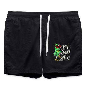 Sirotin' On Shamrock secoue la Saint-Patrick - Short de bain - noir - Devant - AI Model Male 185 light (185cm)