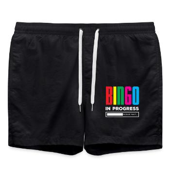 Bingo in progress Please wait Progress - Swim Trunks - black - Front - AI Model Male 185 light (185cm)