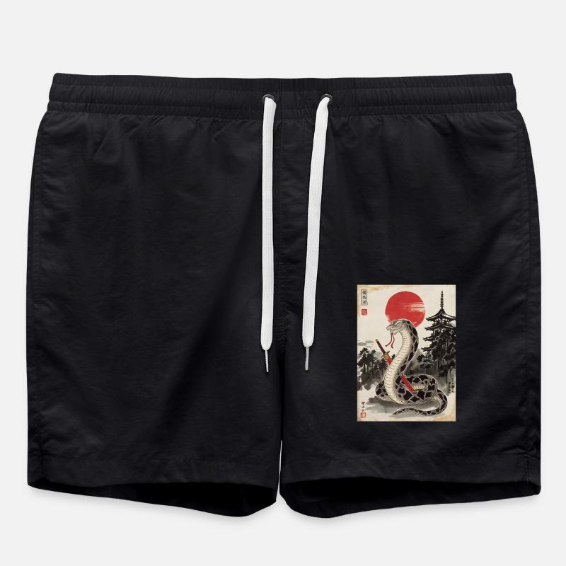 Samurai - Badeshorts - Schwarz