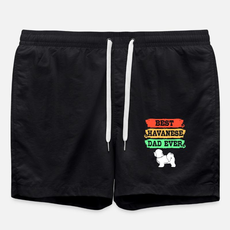Havanese - Swim Trunks - black