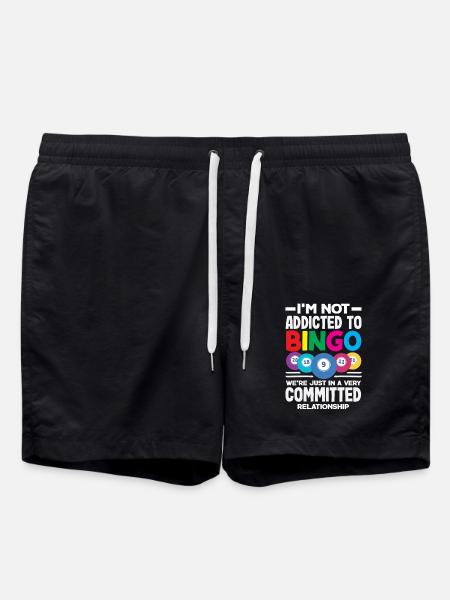 Bingo Engaged Relationship Statement - Swim Trunks - black